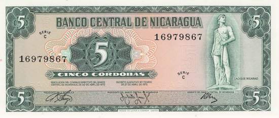 5 Córdobas 1972 p122